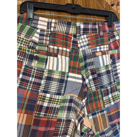 Brooks Brothers ‘346’ Cotton Multicolor Madras Patchwork Plaid Shorts Men's 32 - Picture 4 of 6